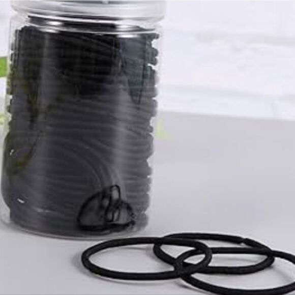 Arete Athene Glass Jar 120 Ponytail Holders - Picture 3 of 7